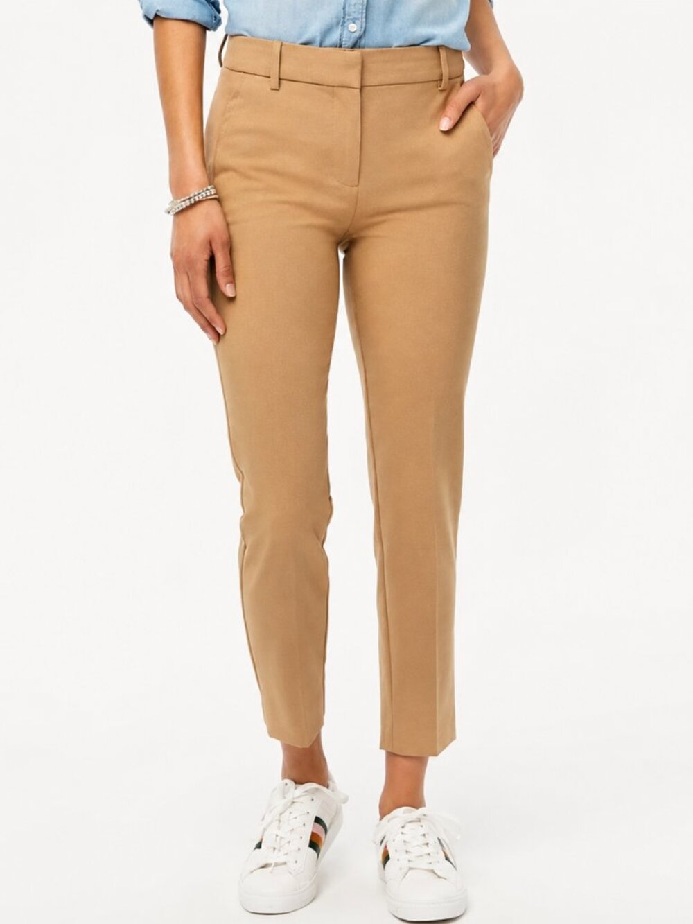 J.Crew Ruby Crop Pants Size 4 Camel Tan